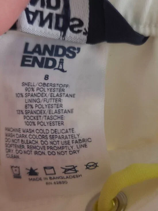 Lands' End 3 Inch Packable Cover-up Swim Shorts (BUNDLE x2) - Picture 4 of 14